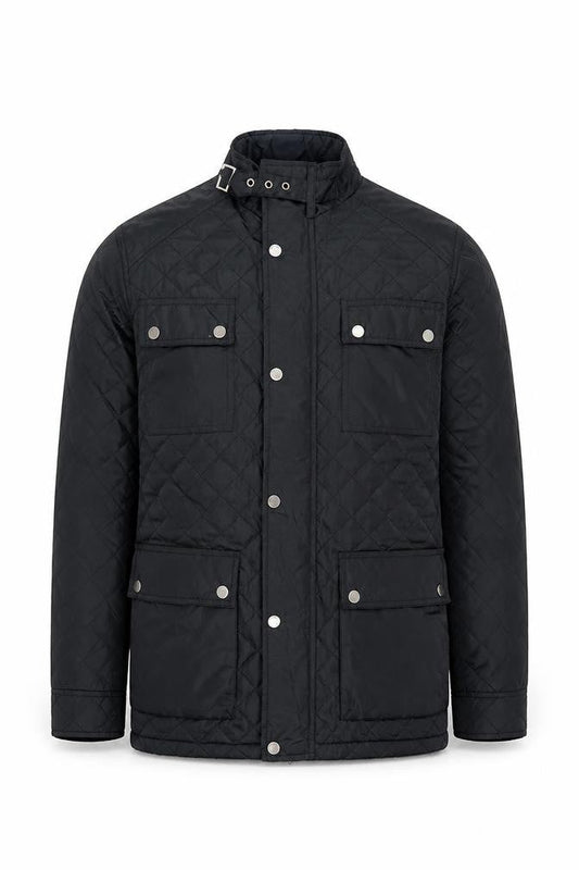 Mens UK Size M Advocate 565 Black Quilted Coat