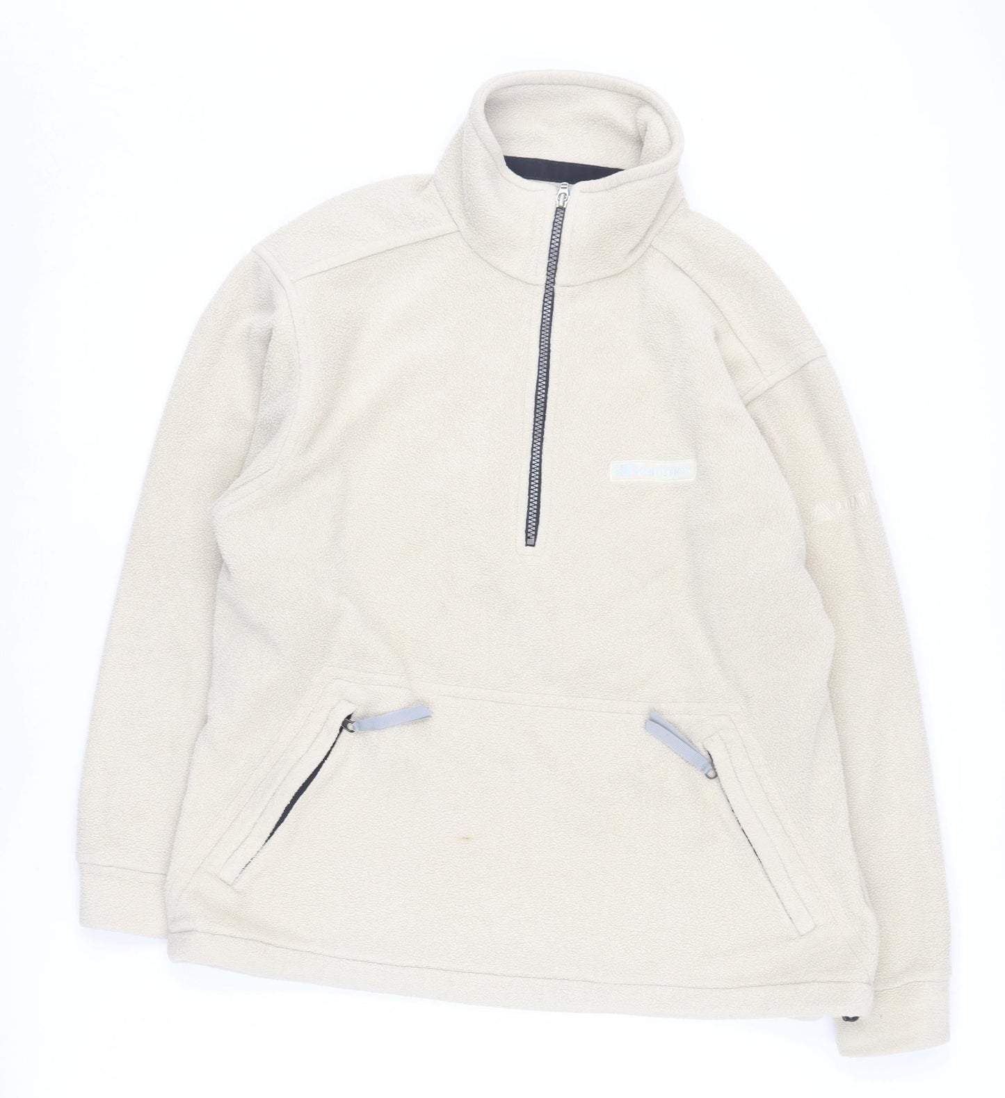 Mens UK Size S Karrimor Beige 1/4 Zip Sweatshirt