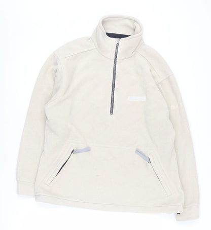 Mens UK Size S Karrimor Beige 1/4 Zip Sweatshirt