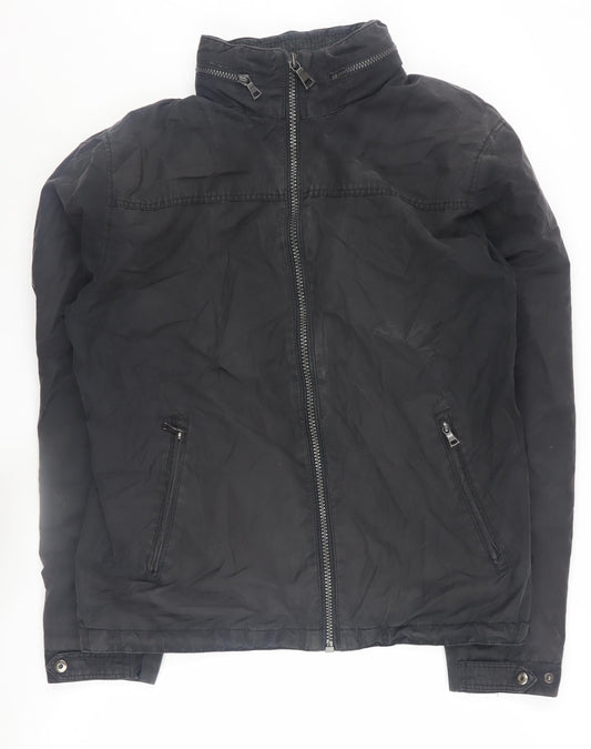Mens UK Size M Marks and Spencer Black Basic Jacket