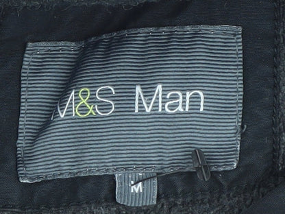 Mens UK Size M Marks and Spencer Black Basic Jacket