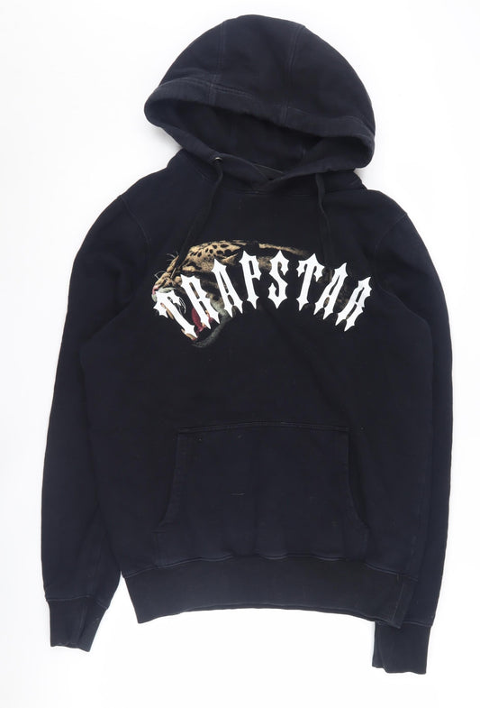 Trapstar Men's Black Hoodie M Graphic Fleece Pullover