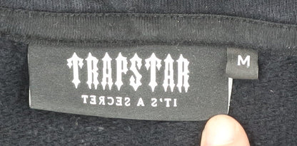 Trapstar Men's Black Hoodie M Graphic Fleece Pullover
