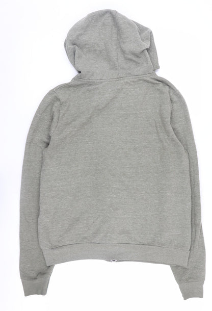 Topshop Women Grey Full Zip Hoodie Size 12