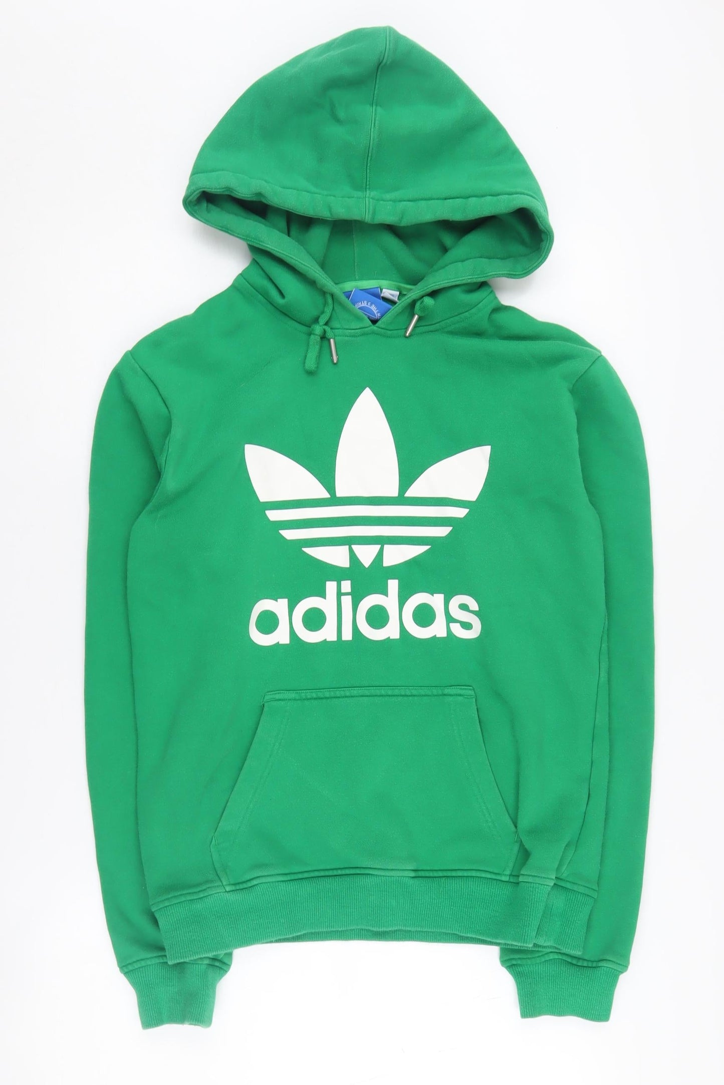 Adidas Men's Green XS Pullover Hoodie with Logo