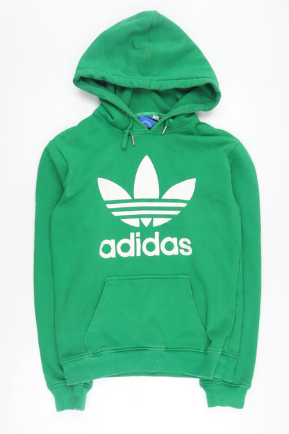 Adidas Men's Green XS Pullover Hoodie with Logo