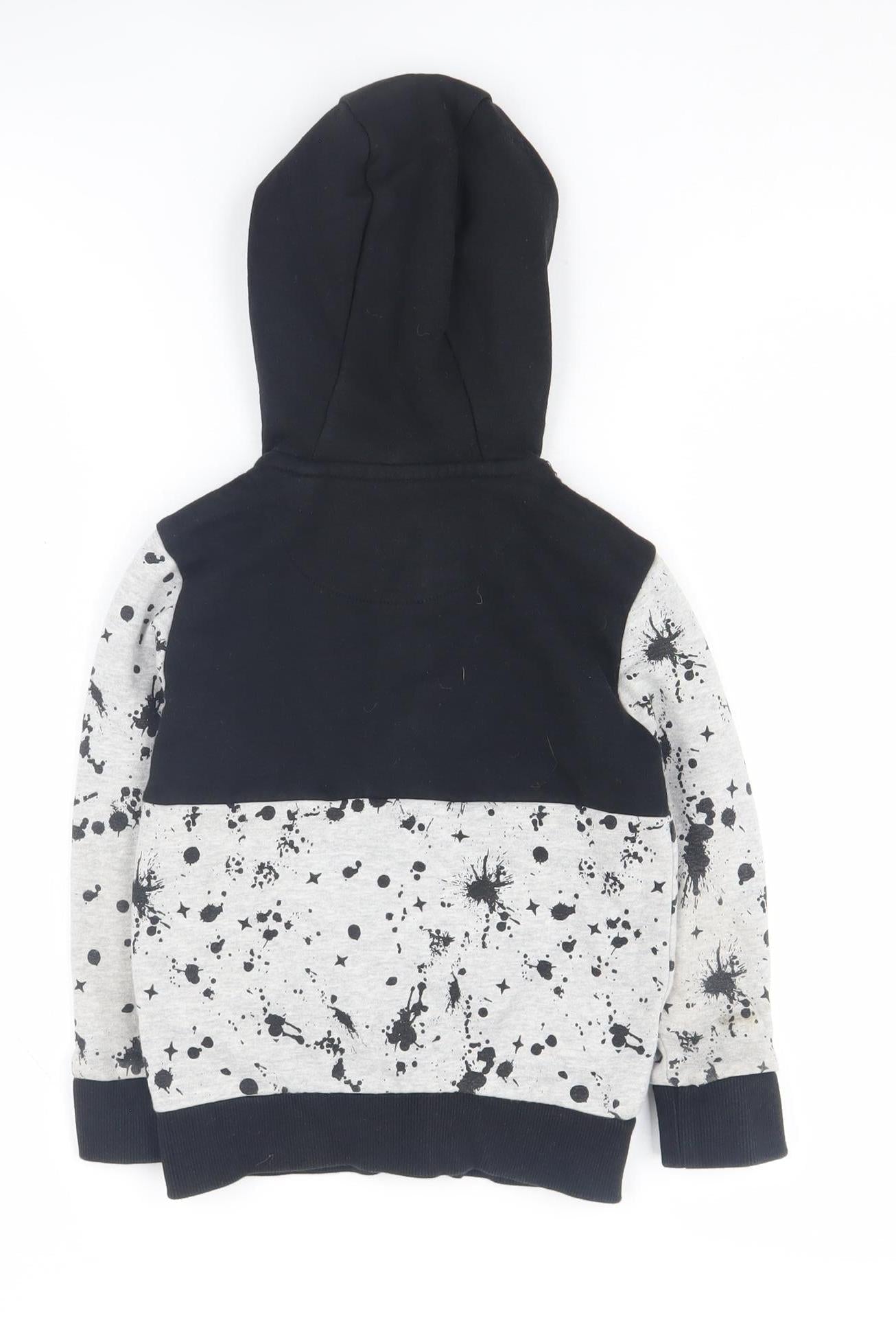 NASA Boys Black Hoodie 4-5 Years Graphic Full Zip