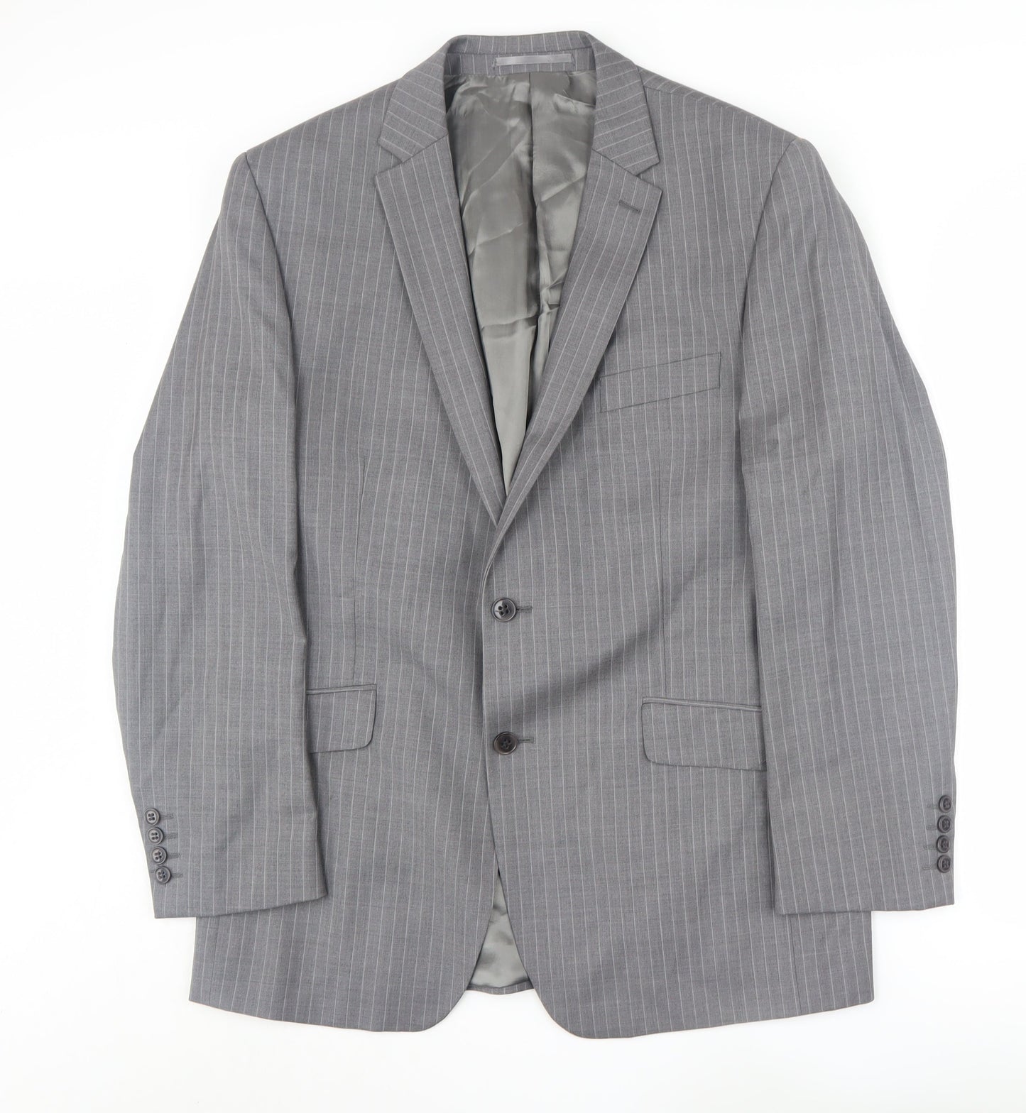 Mens UK Size 42 Ben Sherman Regular Grey Suit Jacket