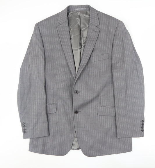 Mens UK Size 42 Ben Sherman Regular Grey Suit Jacket