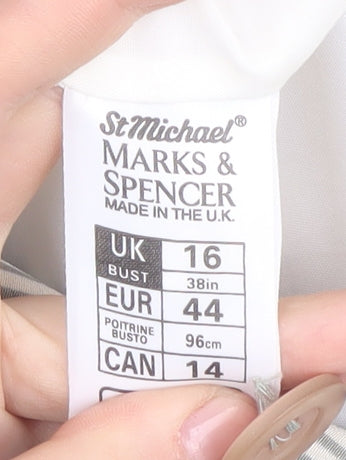 Marks and Spencer Grey Women's Blazer Size 16