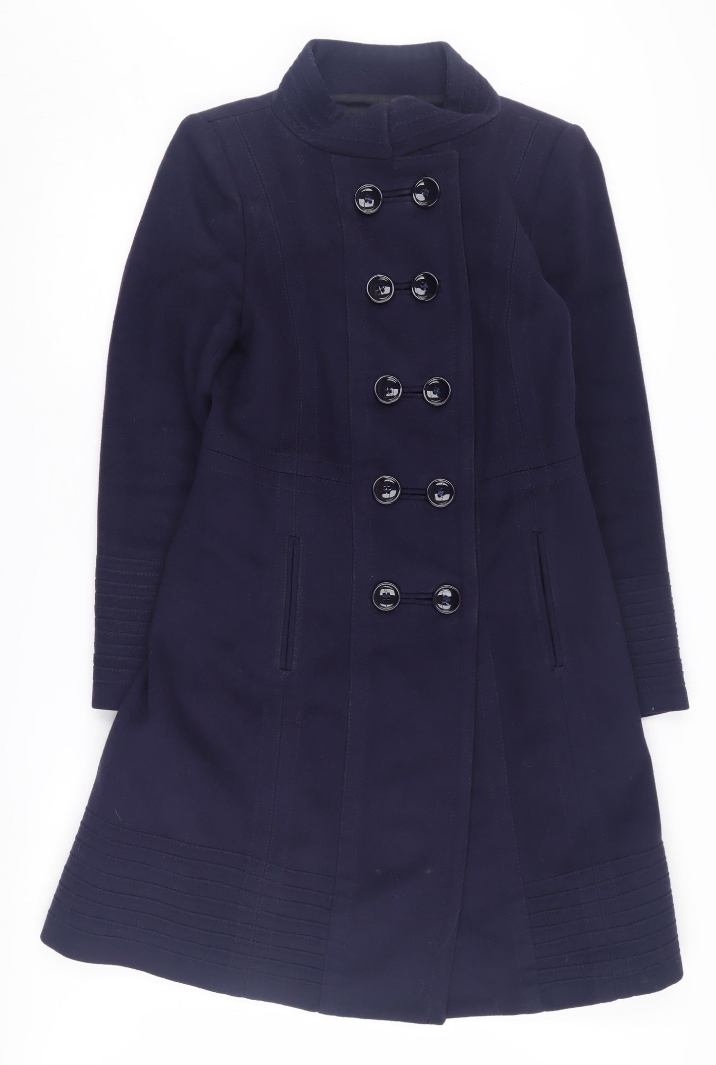 Womens UK Size L Zara Blue Pea Coat