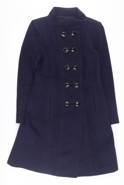 Womens UK Size L Zara Blue Pea Coat