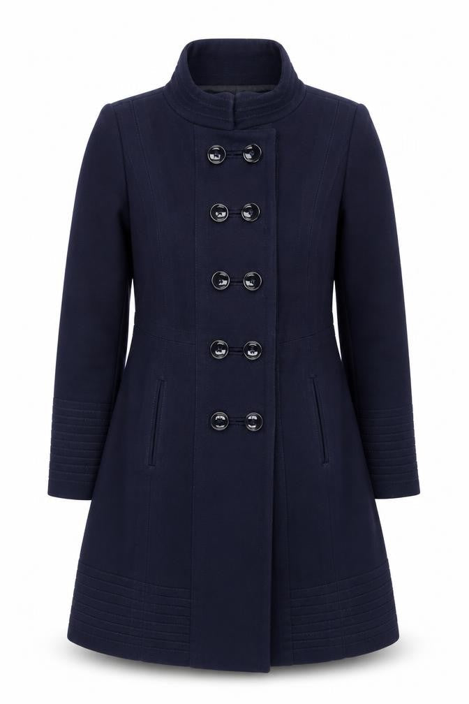 Womens UK Size L Zara Blue Pea Coat