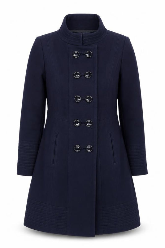 Womens UK Size L Zara Blue Pea Coat