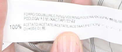 Zara Women's Grey Blazer, Size S, Notch Lapel, Excellent