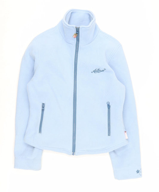 Animal Women's Blue Fleece Jacket, Size M - Casual Style