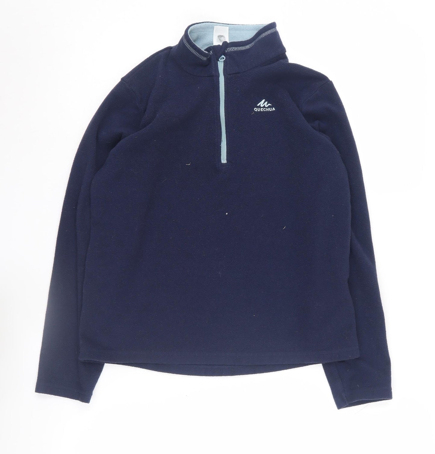 Quechua Boys Fleece Sweatshirt Blue 12-13 Years 1/4 Zip