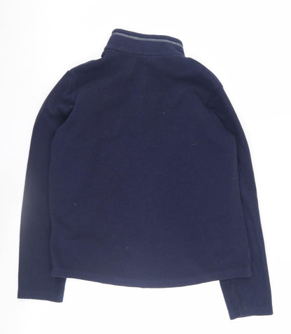 Quechua Boys Fleece Sweatshirt Blue 12-13 Years 1/4 Zip