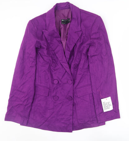 Womens UK Size 12 ASOS DESIGN Regular Purple Blazer