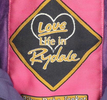 Rydale Women's Purple Quilted Biker Jacket S