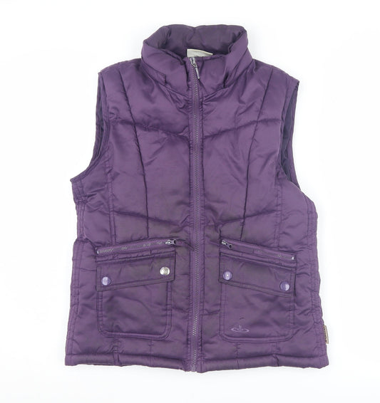Olympus Women's Purple Waistcoat Size 10 Casual
