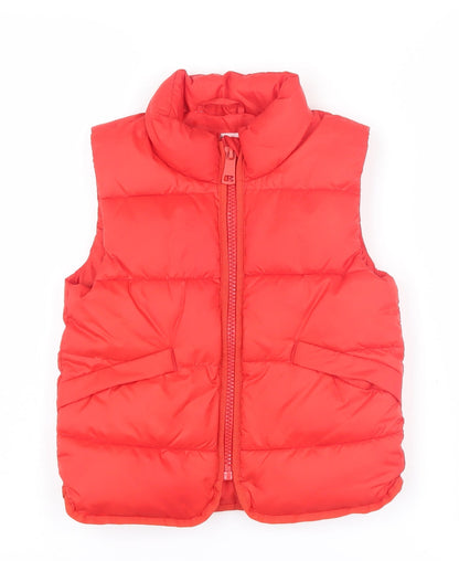 H&M Boys Red Puffer Jacket, Size 3-4 Years, Autumn/Winter