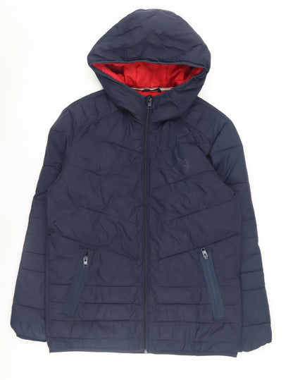Mens UK Size S JACK & JONES Blue Puffer Jacket
