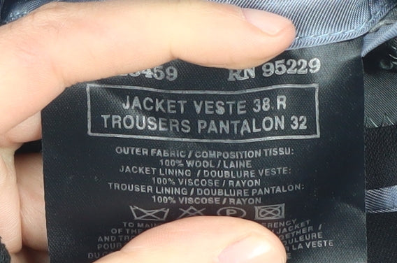 Mens UK Size 38 Ted Baker Regular Black Suit Jacket