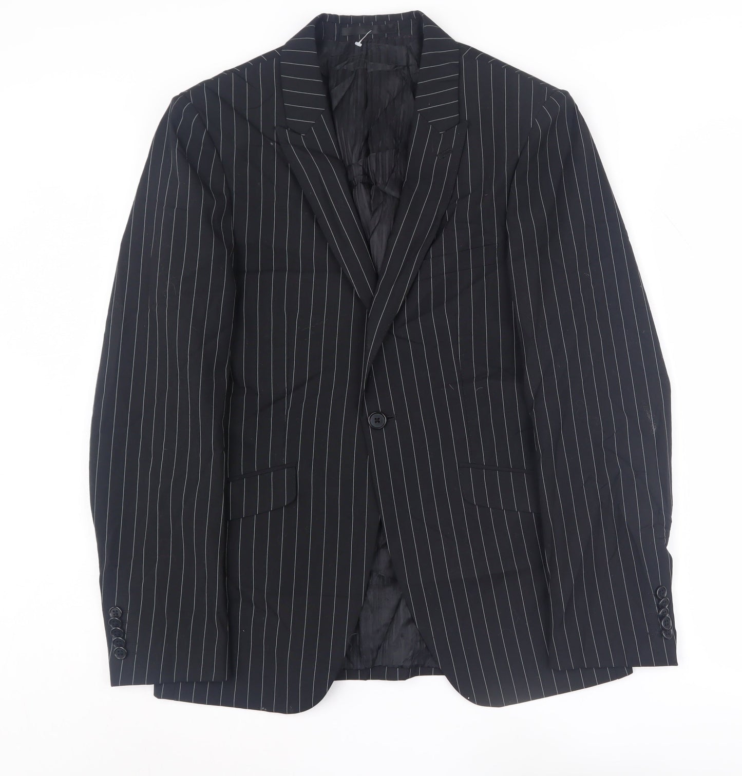 Mens UK Size 36 Ventuno 21 Regular Black Suit Jacket