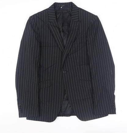 Mens UK Size 36 Ventuno 21 Regular Black Suit Jacket