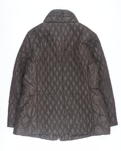 Concept K Berlin Women's Brown Quilted Coat Size 16