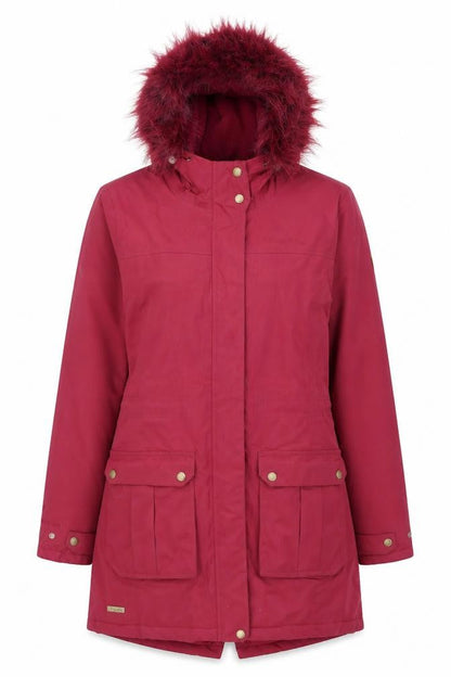 Womens UK Size 12 Regatta Red Parka Coat