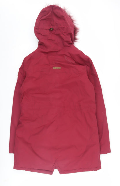 Womens UK Size 12 Regatta Red Parka Coat