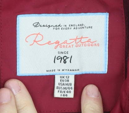 Womens UK Size 12 Regatta Red Parka Coat