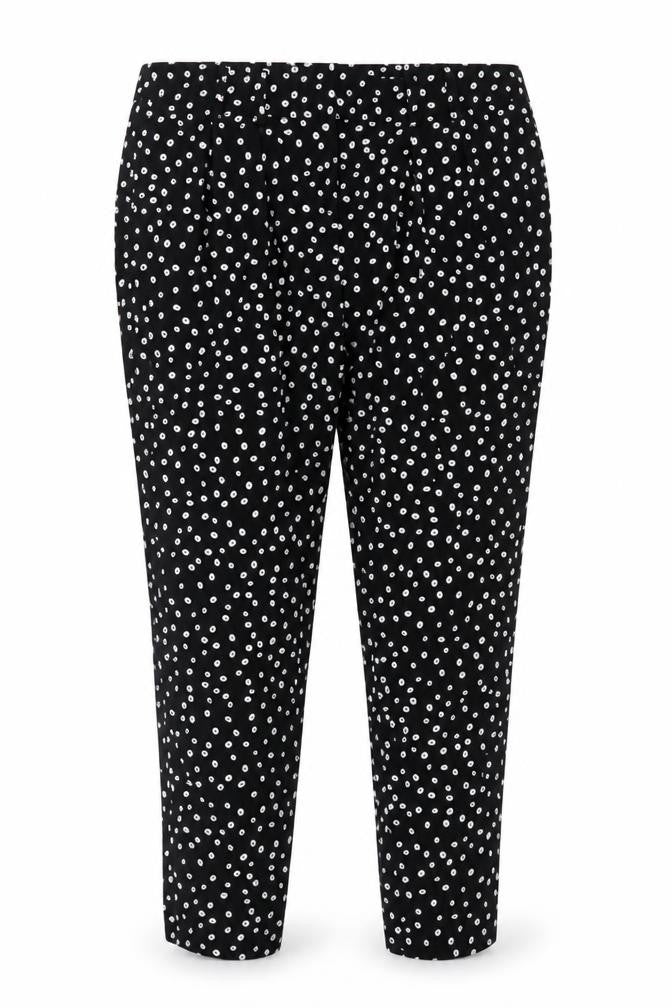 Womens UK Size 10 Mango Regular Fit Casual Black Trousers