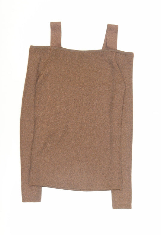 Womens UK Size 10 Marks and Spencer Brown  Jumper