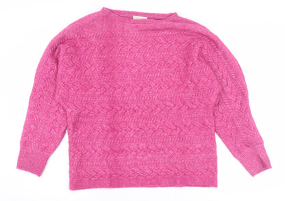 Womens UK Size M Monsoon Pink Pullover Jumper
