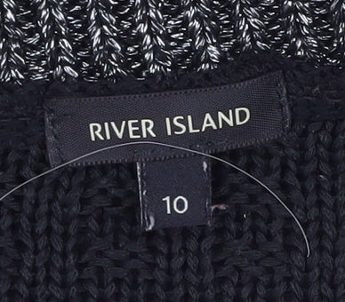 Womens UK Size 10 River Island Multicoloured Pullover Jumper