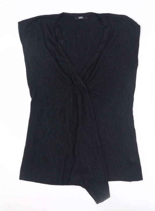 Womens UK Size 14 Marks and Spencer Black Tunic Jumper