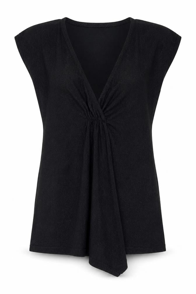 Womens UK Size 14 Marks and Spencer Black Tunic Jumper