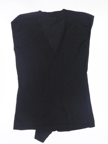 Womens UK Size 14 Marks and Spencer Black Tunic Jumper