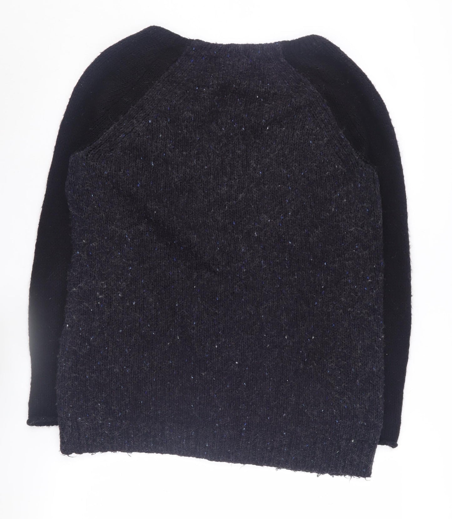 Womens UK Size 8 Topshop Black Full Zip Jumper
