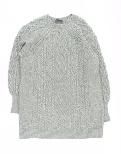 Womens UK Size S Marks and Spencer Green Pullover Jumper