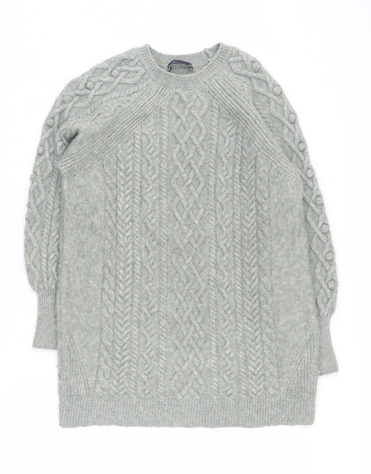 Womens UK Size S Marks and Spencer Green Pullover Jumper