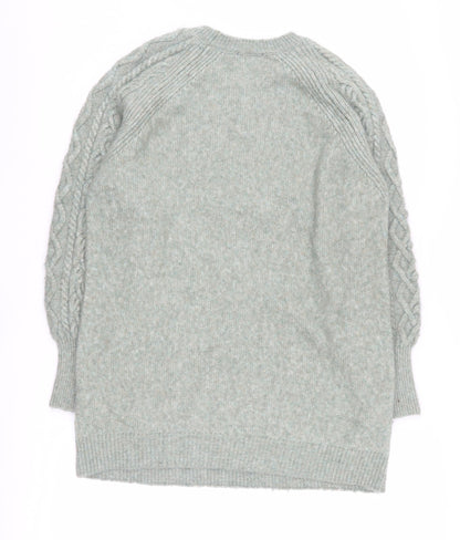 Womens UK Size S Marks and Spencer Green Pullover Jumper
