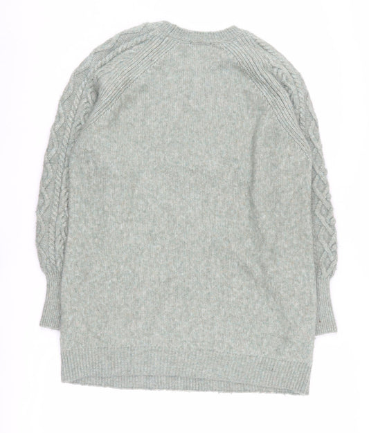 Womens UK Size S Marks and Spencer Green Pullover Jumper