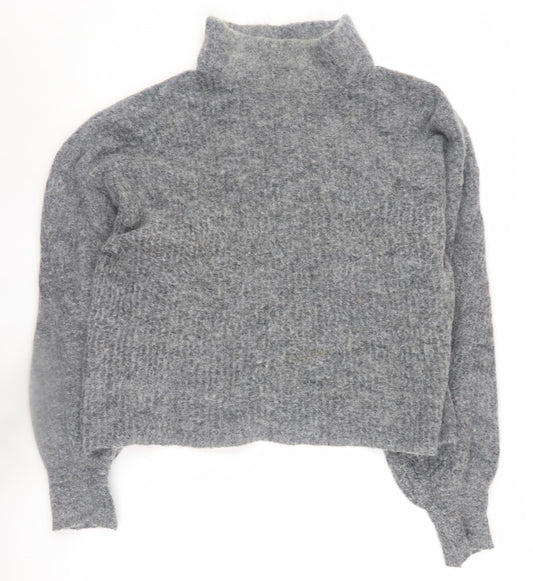 Womens UK Size M Warehouse Grey Pullover Jumper
