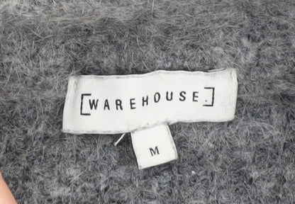 Womens UK Size M Warehouse Grey Pullover Jumper