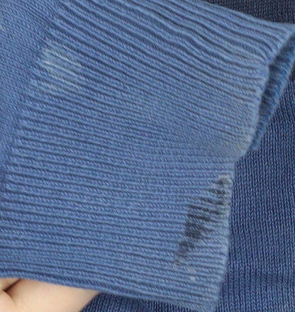 Angelo Litrico Men's Blue M Cotton Pullover Jumper