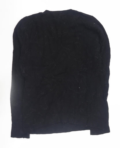 Womens UK Size XS J.CREW Black Pullover Jumper